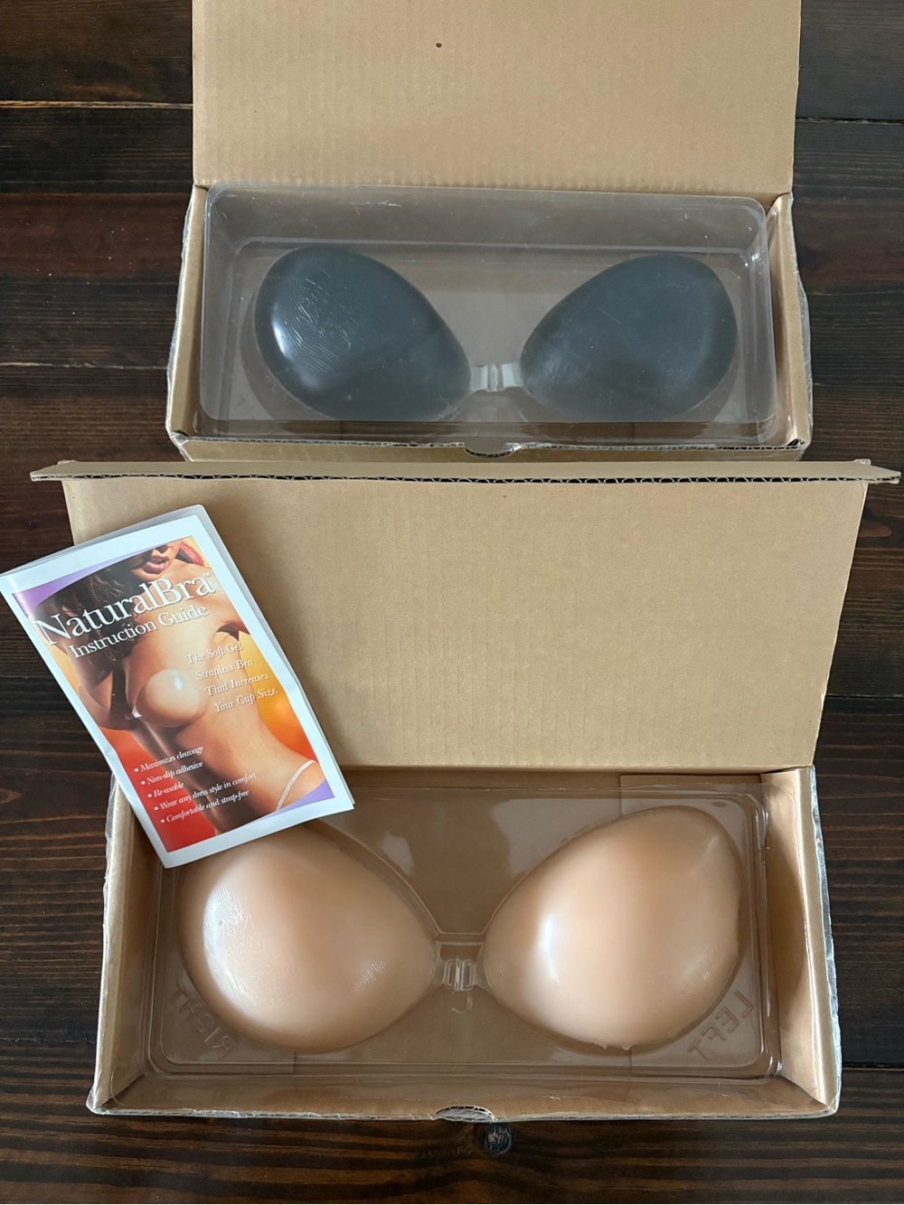 Natural Bra Size C Skin Adhesive Backless Strapless Bras - 2 pack